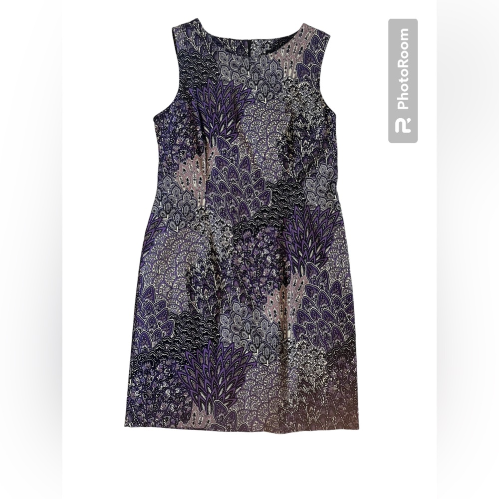 Connected purple paisely dress 14